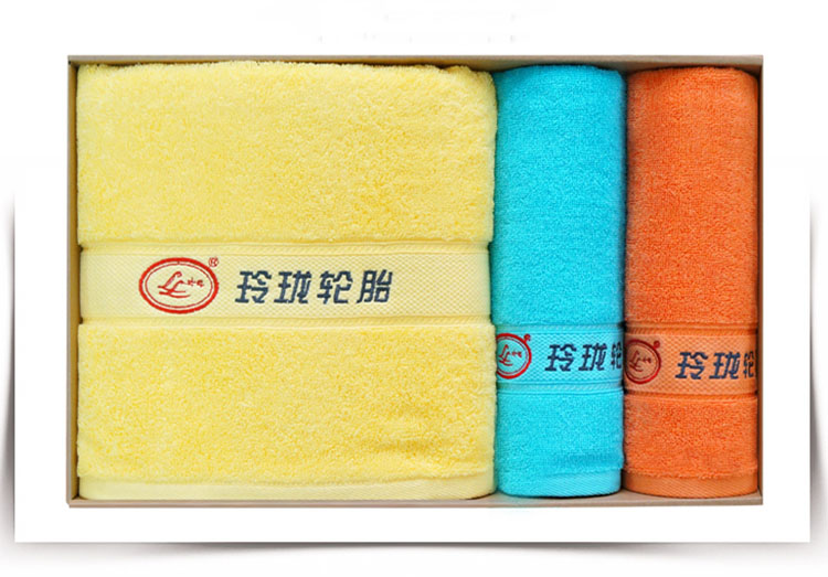 【玲珑轮胎】一条浴巾两条毛巾礼品套装定制案例