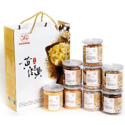 黄色经典特色杂粮礼盒