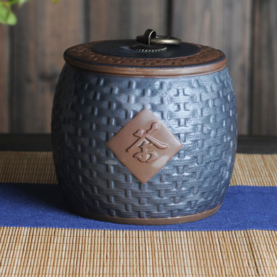 铁石釉茶仓茶叶罐