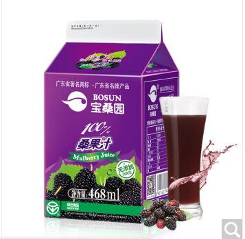 宝桑园纯天然桑果汁 468ml*1盒